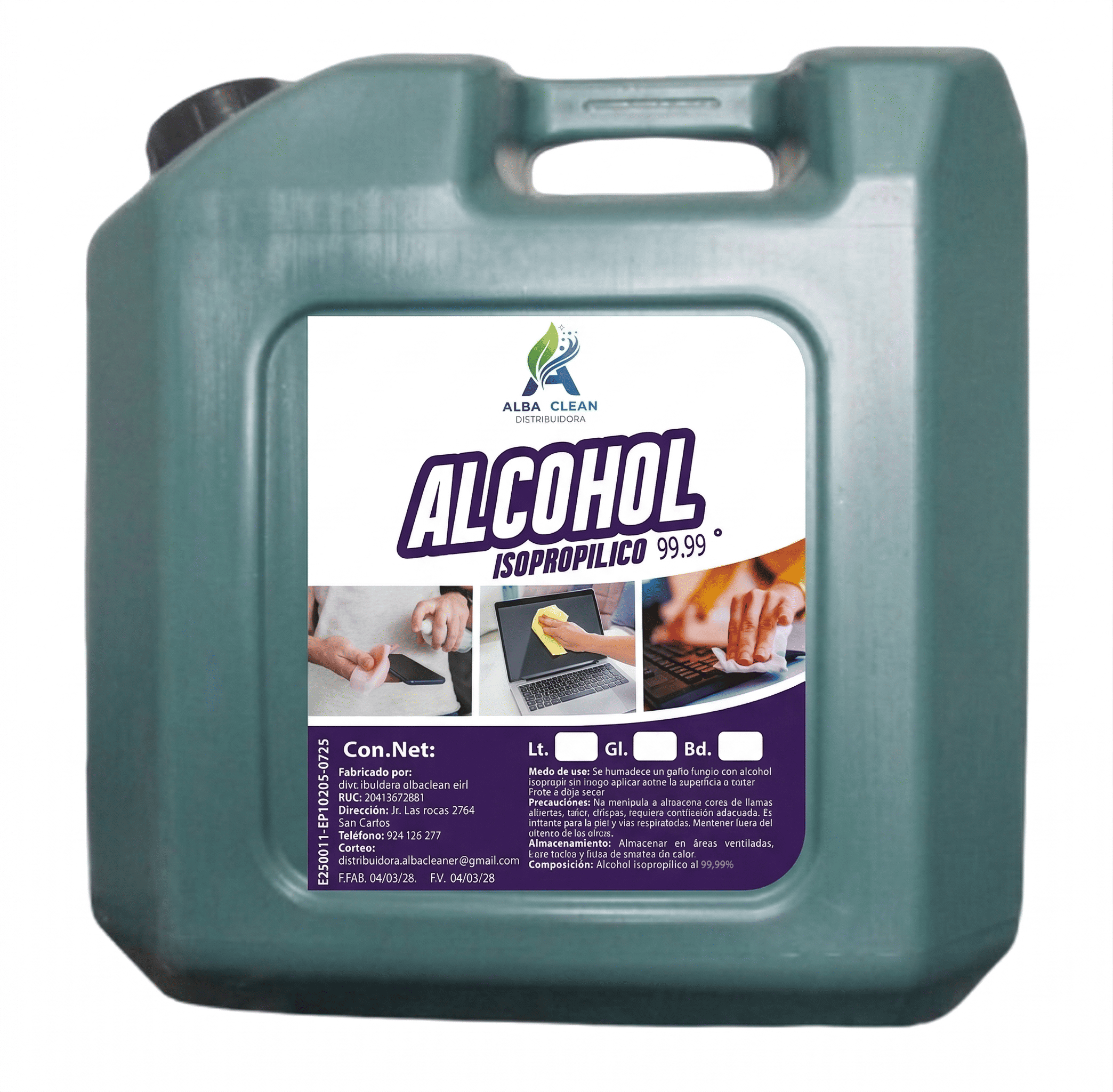 Alcohol Isopropílico 99.9%