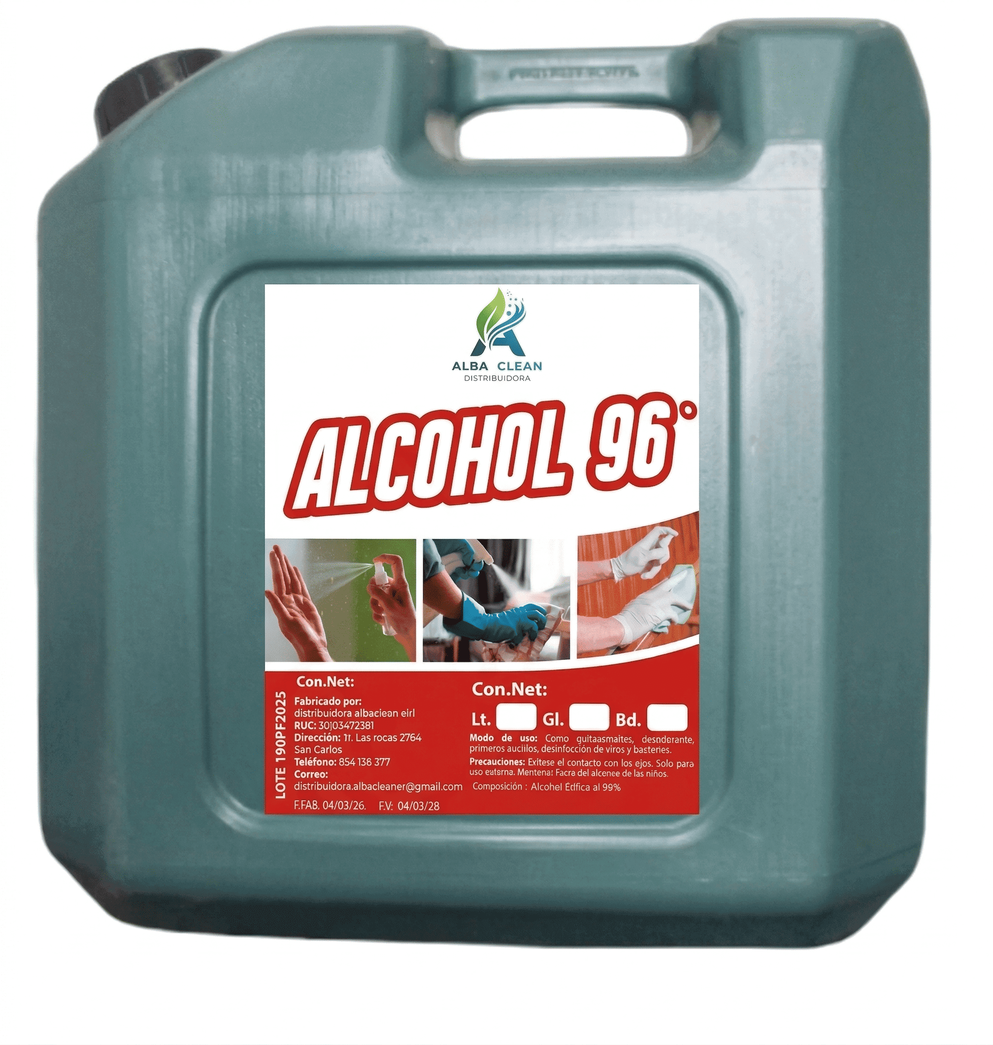  Alcohol Rectificado 96%