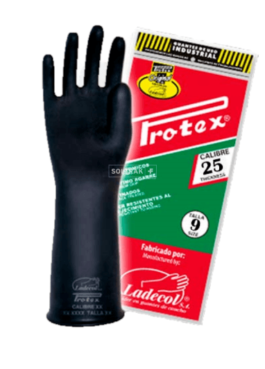 Guantes negros Calibre 25 Protex