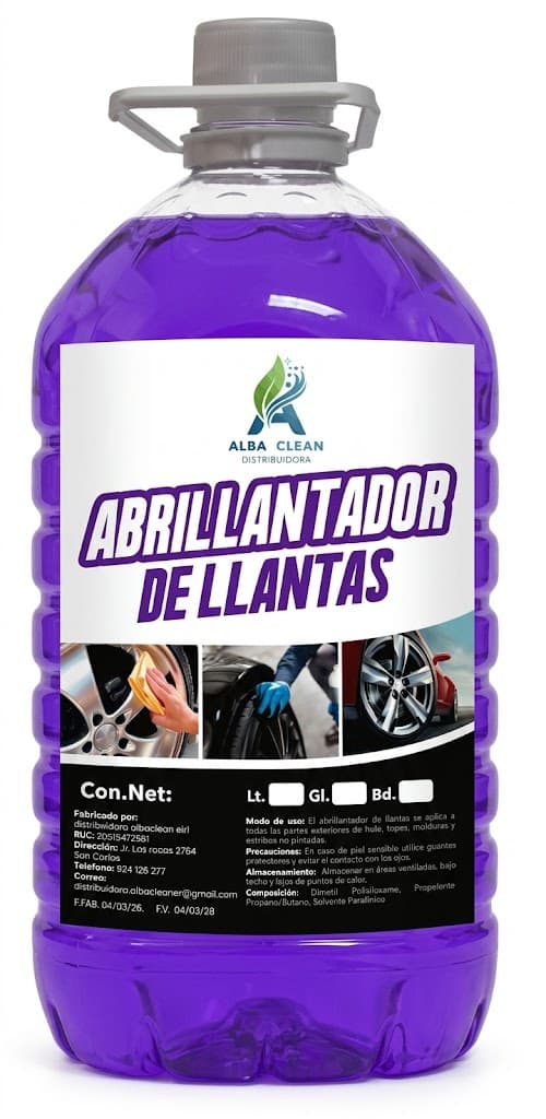 Abrillantador de llantas