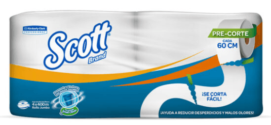 Papel higienico scott 400 mt