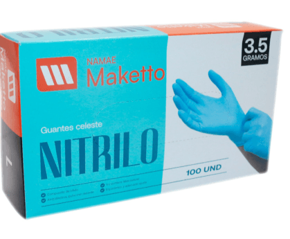 Guante nitrilo Maketto