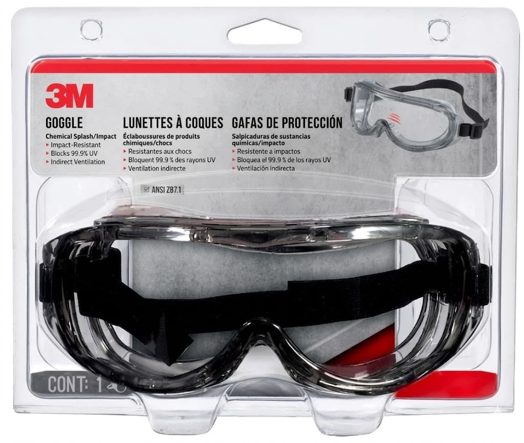 Lentes de Seguridad 3M para Químicos