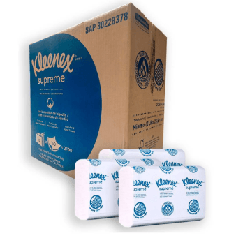 Papel interfoliado kleenex